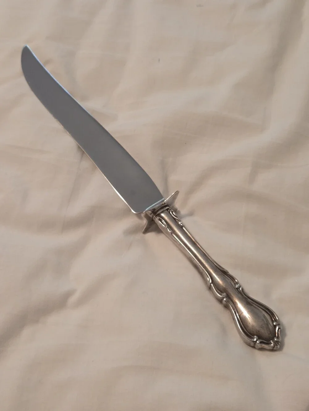 Sterling Silver Carving Knife Vintage 13
